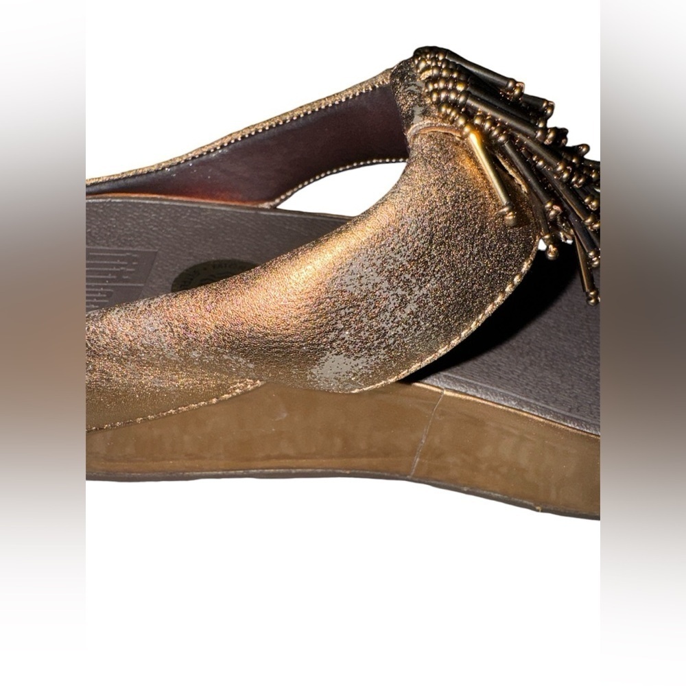 FitFlop Cha Cha Women’s Flip Flop Bronze - Picture 8 of 9